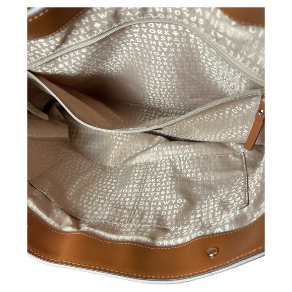 Kate Spade Oak Island Canvas Tote With Leather A66 - Picture 8 of 10